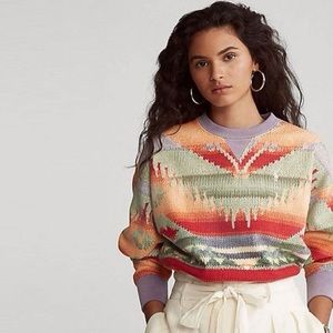 POLO Ralph Lauren Southwestern Fleece Sweatshirt XS